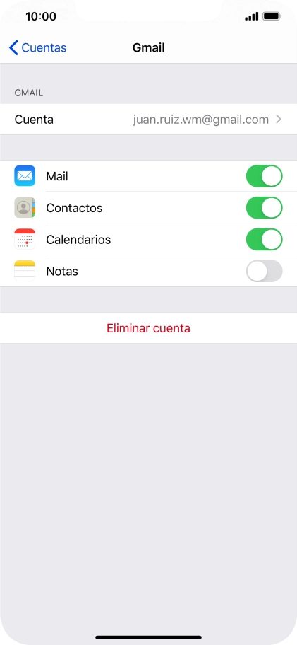 Desliza el dedo hacia arriba desde la parte inferior de la pantalla para terminar y volver a la pantalla de inicio.