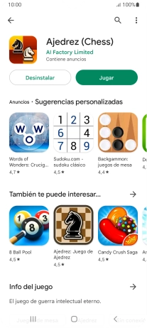 Pulsa la tecla de inicio para terminar y regresar a la pantalla de inicio.