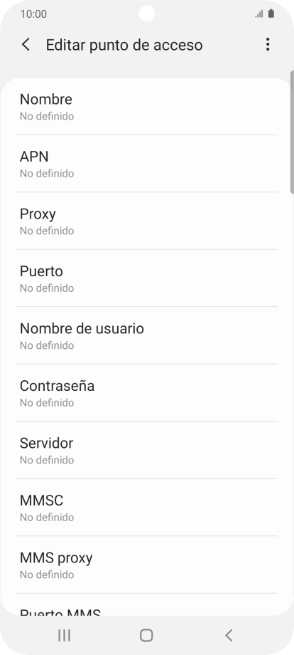 Pulsa Nombre.