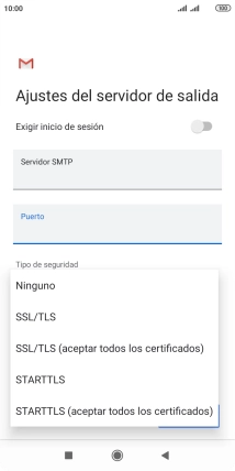 Pulsa Ninguno para desactivar la función.