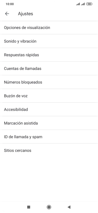 Pulsa Buzón de voz.