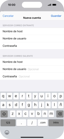 Pulsa Guardar. Ahora se ha configurado tu cuenta de correo electrónico. Si deseas seleccionar más ajustes del servidor de correo de entrada o de salida, continúa con los pasos siguientes.