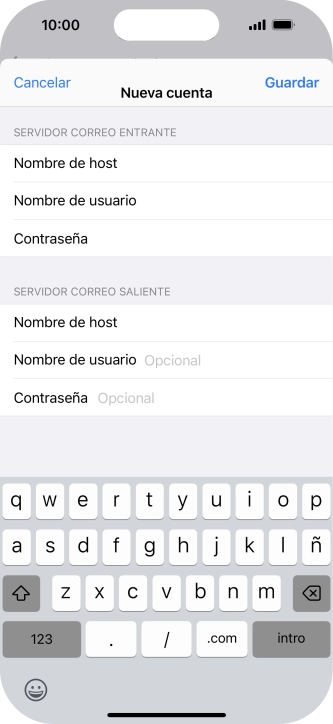 Pulsa Guardar. Ahora se ha configurado tu cuenta de correo electrónico. Si deseas seleccionar más ajustes del servidor de correo de entrada o de salida, continúa con los pasos siguientes.