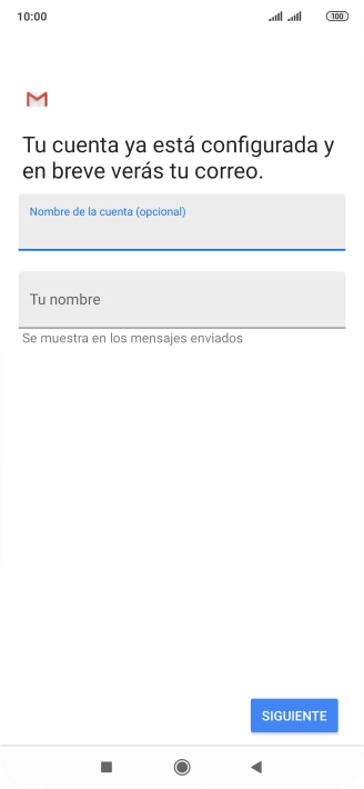 Pulsa Tu nombre e introduce el nombre del remitente. Pulsa Tu nombre e introduce el nombre del remitente.
