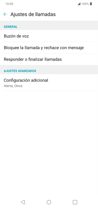 Pulsa Configuración adicional.