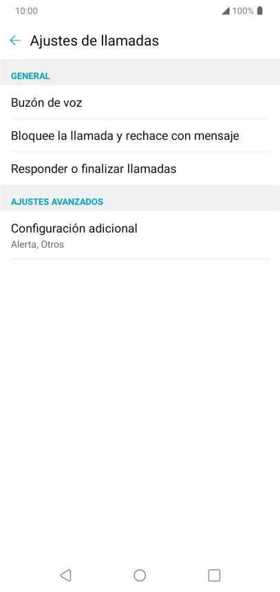 Pulsa Configuración adicional.