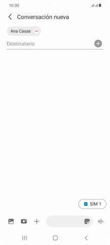 Pulsa el icono de tarjeta SIM para seleccionar la tarjeta SIM deseada.