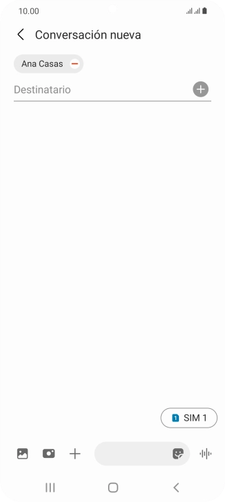 Pulsa el icono de tarjeta SIM para seleccionar la tarjeta SIM deseada.