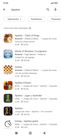 Pulsa la app deseada.