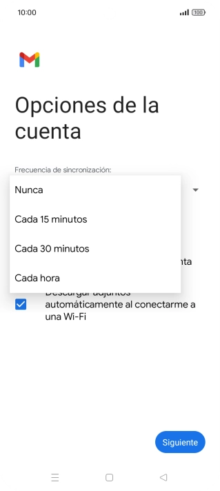 Pulsa el ajuste deseado.