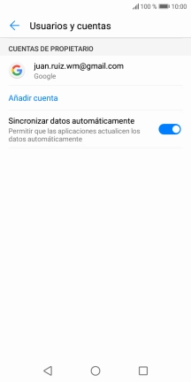 Pulsa la cuenta deseada.