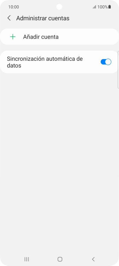 Pulsa Añadir cuenta.