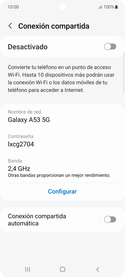Pulsa Configurar.