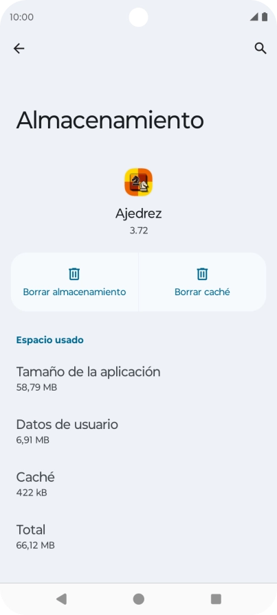 Pulsa Borrar caché.