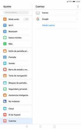 Pulsa la cuenta deseada.