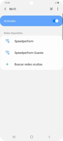 Pulsa la red wifi deseada.