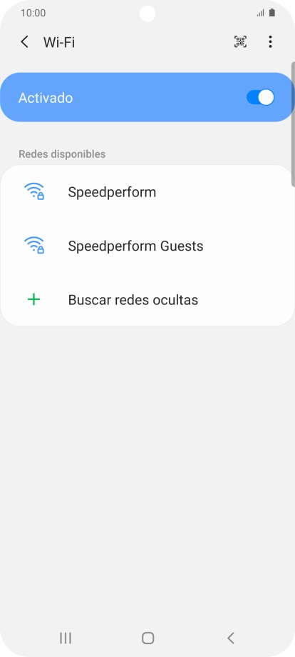 Pulsa la red wifi deseada.