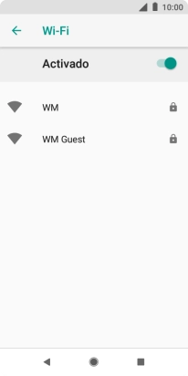 Pulsa la red wifi deseada.