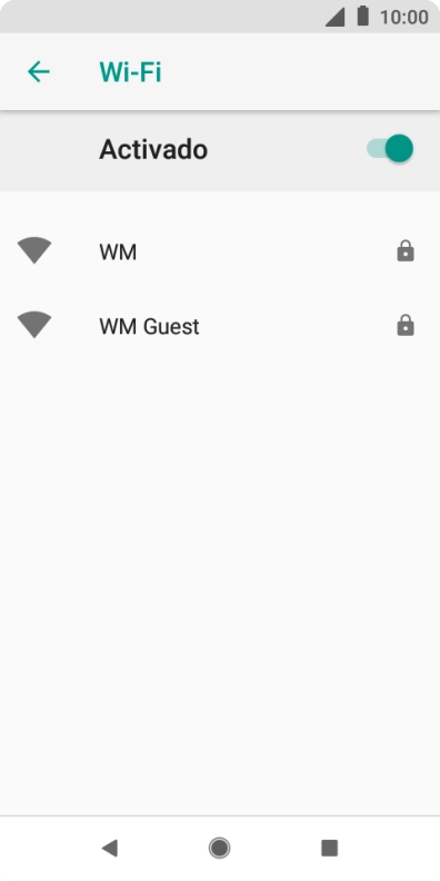 Pulsa la red wifi deseada.