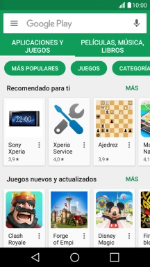 Desliza el dedo hacia la derecha desde la parte izquierda de la pantalla.