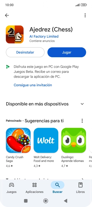 Pulsa la tecla de inicio para terminar y regresar a la pantalla de inicio.