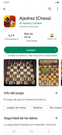Pulsa Instalar y sigue las indicaciones de la pantalla para instalar la app.