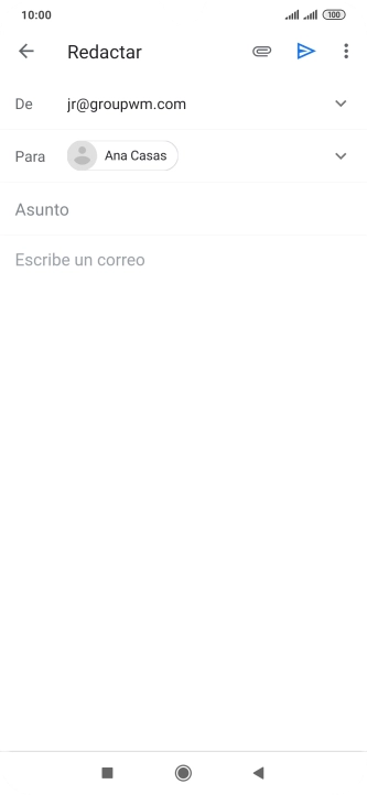 Pulsa Asunto e introduce el asunto deseado.
