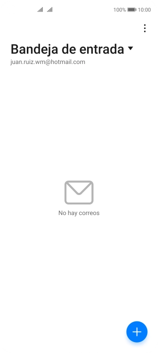 Si aparece en la pantalla esta imagen, tu cuenta de correo electrónico ha sido reconocida y configurada automáticamente. Sigue las indicaciones de la pantalla para introducir más información y terminar la configuración.