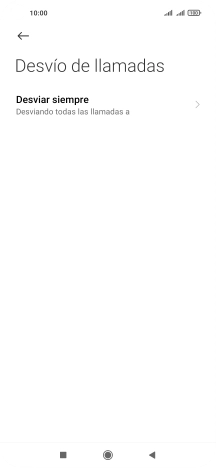 Pulsa el tipo de desvío deseado.