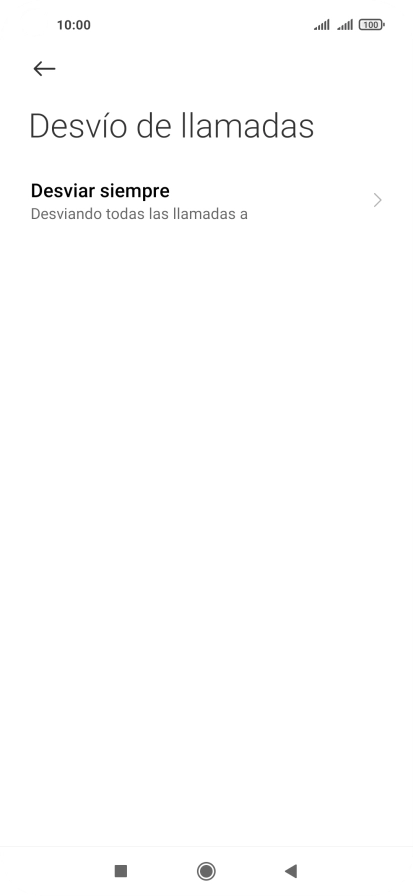 Pulsa el tipo de desvío deseado.