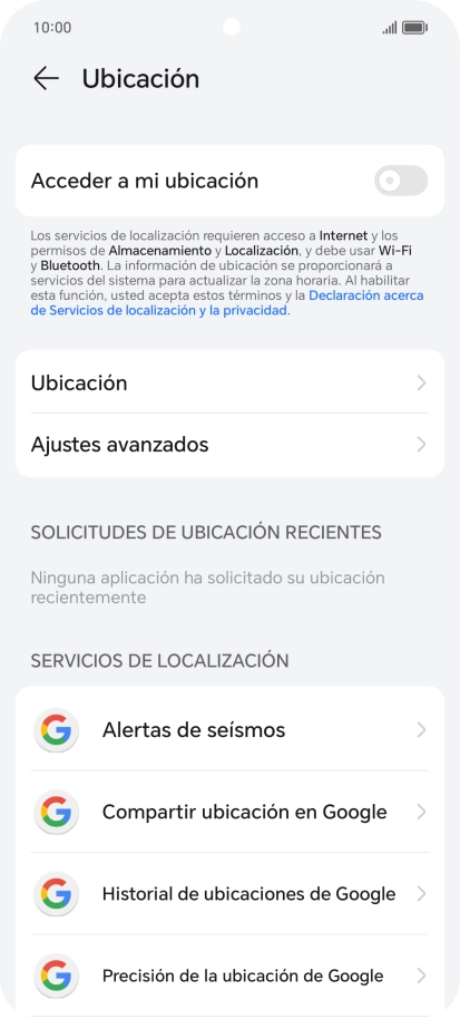 Pulsa el indicador junto a 