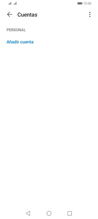Pulsa Añadir cuenta.