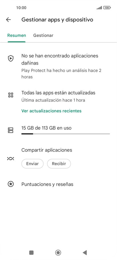 Pulsa Gestionar.