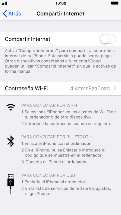 Pulsa el indicador junto a 