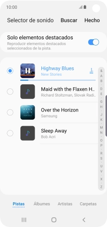 Al encontrar un timbre de llamada de tu gusto, pulsa Hecho. Al encontrar un timbre de llamada de tu gusto, pulsa Hecho.