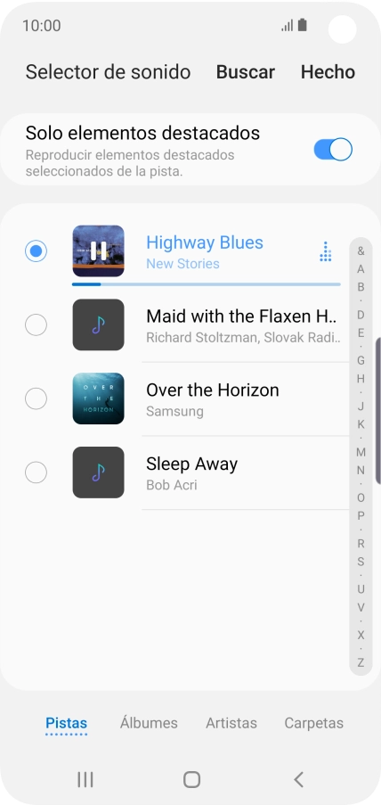 Al encontrar un timbre de llamada de tu gusto, pulsa Hecho. Al encontrar un timbre de llamada de tu gusto, pulsa Hecho.