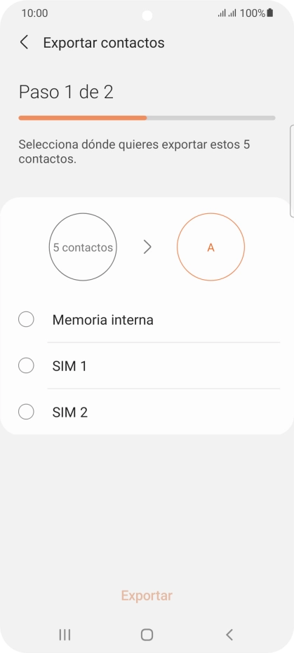 Pulsa el nombre de la tarjeta SIM. Pulsa el nombre de la tarjeta SIM.