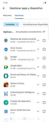 Pulsa la app deseada.