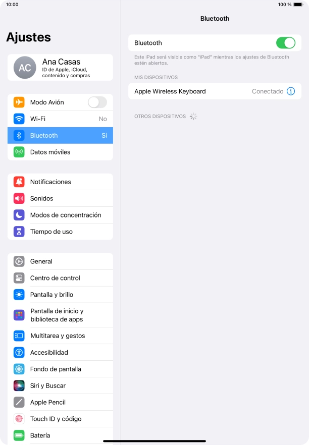 Desliza el dedo hacia arriba desde la parte inferior de la pantalla para terminar y volver a la pantalla de inicio.