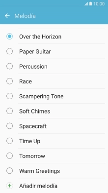 Pulsa Añadir melodía.