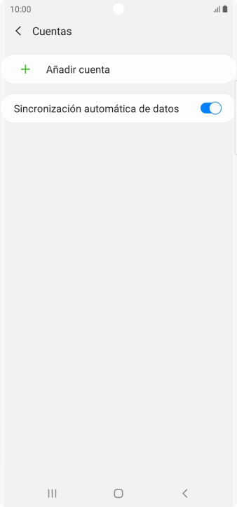 Pulsa Añadir cuenta.