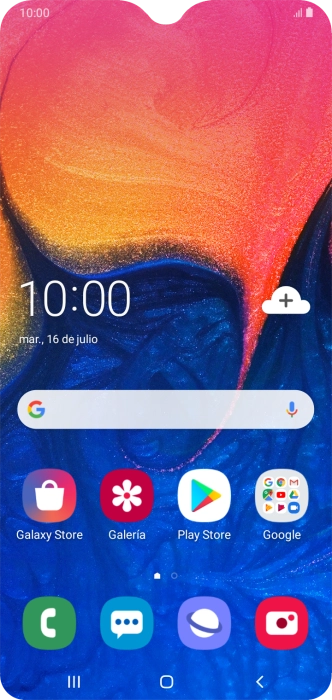 Desliza dos dedos hacia abajo desde la parte superior de la pantalla. Desliza dos dedos hacia abajo desde la parte superior de la pantalla.