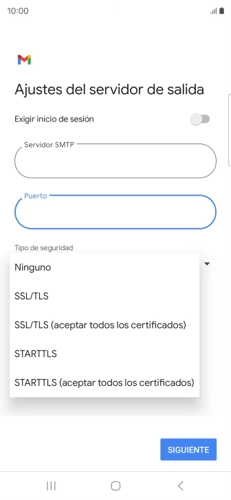 Pulsa SSL/TLS.