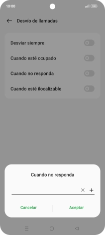 Introduce +34600132000 y pulsa el icono de aceptar.