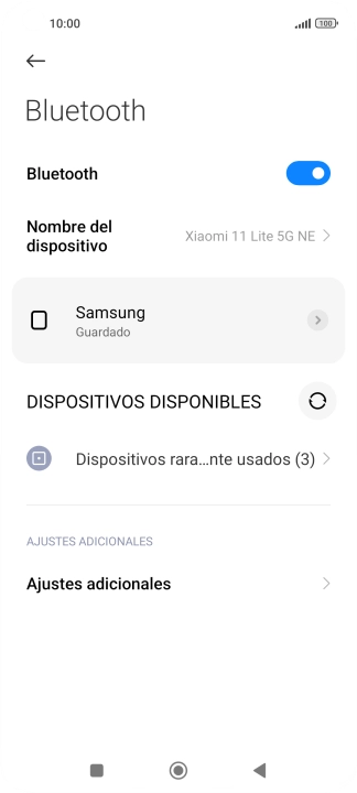 Pulsa la tecla de inicio para terminar y regresar a la pantalla de inicio.