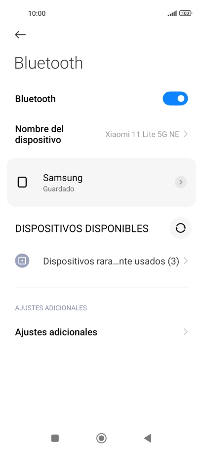 Pulsa la tecla de inicio para terminar y regresar a la pantalla de inicio.