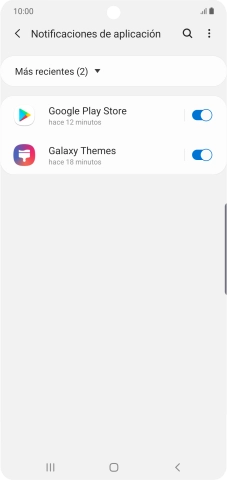 Pulsa el indicador junto a la app deseada para activar o desactivar la función.