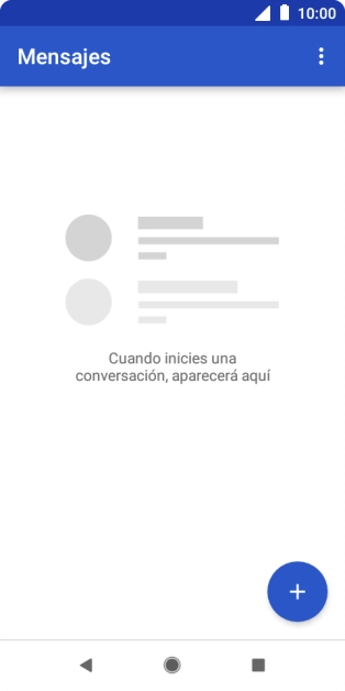 Pulsa el icono de nuevo mensaje. Pulsa el icono de nuevo mensaje.