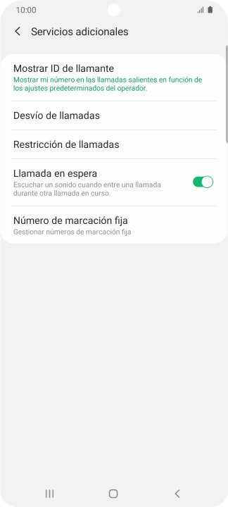 Pulsa Desvío de llamadas.