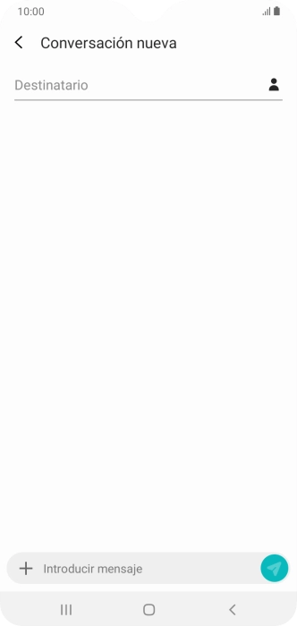 Pulsa en el campo de búsqueda e introduce las primeras letras del nombre del destinatario deseado.